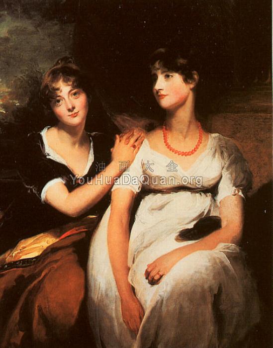 The Daughters of Colonel Thomas Carteret Hardy - 托马斯·劳伦斯爵士